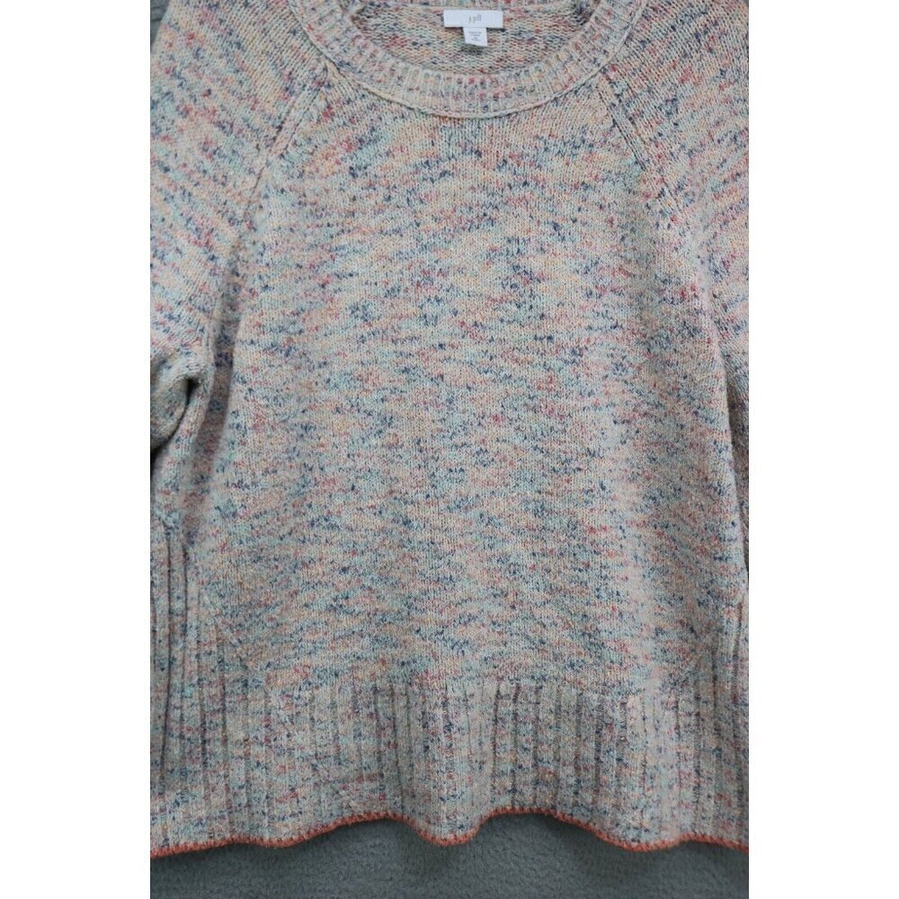 J.Jill Ribbed Cable Knit Long Sleeve Sweater-Size Medium/Petite - Picture 4 of 10